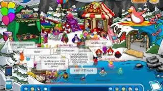 Club Penguin - OMG FIRST TIME meeting FAMOUS penguin! (Rockhopper!)