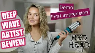 BED HEAD WAVE ARTIST TUTORIAL & FIRST IMPRESSION | Simple beachy waves | Deep waver review