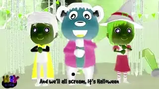 It's hollowen the monster and two kids dance and soo happy sponsored by gamaviton effects # viral