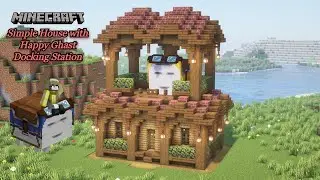 Minecraft | Build A Simple House with Happy Ghast Docking Station [Tutorial]