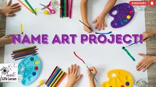 Kindergarten Art Activity | Name Art Project (Creative Literacy & Fine Motor Skills)