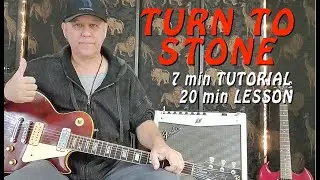 TURN TO STONE - GUITAR LESSON - Beginner / Intermediate Level - #subscribe
