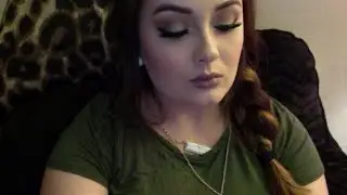 Full Glam Olive Green Smokey Eye ♡