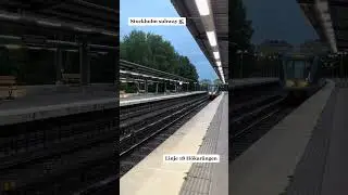 🚇 Stockholm Metro Subway | SL Tunnelbanan | Outside subway station | MTR 2023 #subway #mtr #trains