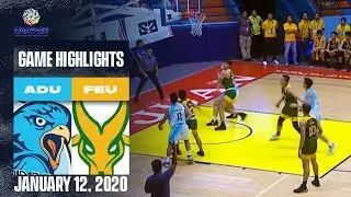 AdU vs. FEU - January 12, 2020 | Game Highlights | UAAP 82 High School Basketball