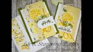 Use Stampin' Up's Floral Delight Designer Series Paper to Make a Beautiful Card!