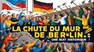 🧱 La Chute du Mur de Berlin : Une Nuit Historique ! 🌍🔥 #Berlin #GuerreFroide #Histoire