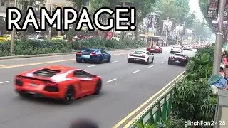 Wild Lamborghinis Rampage!