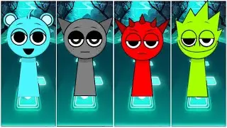 Incredibox Sprunki  Raddy 💥 Oren 💥 Sky 💥 Druple  Tiles Hop EDM Rush!