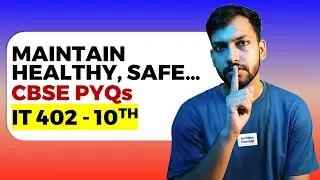 Unit 4 PYQs | Maintain Healthy, Safe & Secure Workplace | IT 402 Class 10 | Important Questions
