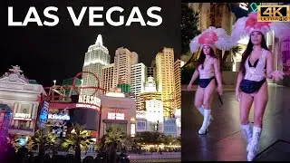Walking Las Vegas Strip at Night