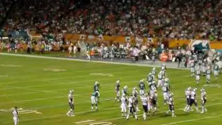Bad call at Miami Dolphins game & fans get pissed.