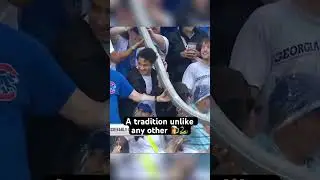 The beer snake at Wrigley (🎥: Cut4 / TW)