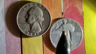 AMAZING 1951-D WASHINGTON QUARTER AND 1928 STANDING LIBERTY QUARTER! BEAUTIFULLY DESIGNED 90% SILVER