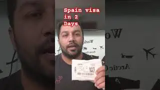 Spain visa in 2 days |latest update Schengen visa #europeantravel #schengenvisa #spain #barcelona