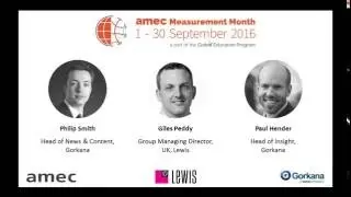 AMEC Measurement Month (Sept 2016) webinar: Best practice in PR measurement