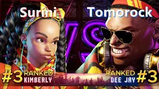 SF6⚡Surini (#3 Ranked Kimberly) vs Tomorock (#3 Ranked DeeJay)⚡High Level Gameplay
