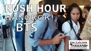 Bangkok BTS  rush hour love story ;-)  Can you survive ! #livelovethailand