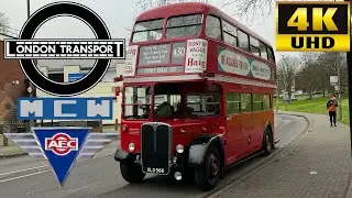 [London Transport Christmas 2024: 430 Roehampton to Putney] Weymann AEC Regent III Bus Front View