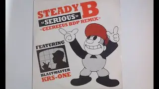 Steady B | Blastmaster KRS-One - Serious (Ceereeus BDP Remix) - 1989 Jive - UK 12