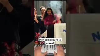 How is she so calm 💀 #shorts #piano #music #viral