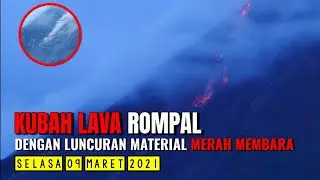 ZOOM 1000X LUNCURAN MATERIAL MERAPI HARI INI || MERAPI TERKINI