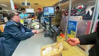 Ramadan Grocery Shopping Preparation at Lidl Store, Wales, UK