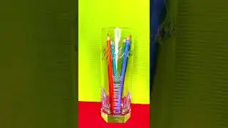 ASMR pencil sounds in the glass #shorts  #satisfying
