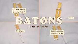 Batons Fofos da Shopee: DOUREN Batom Extrato De Mel!
