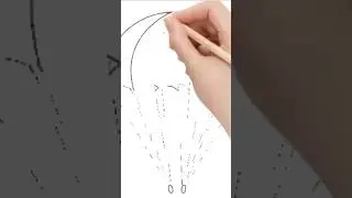 how to draw hot air balloon| easy parashoot drawing#art #drawing #drawingtutorial #easydrawing #fyp