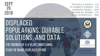 Displaced Populations, Durable Solutions, and Data: The Study and Its Findings