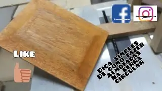 Dica simples de como fazer almofadas na serra circular