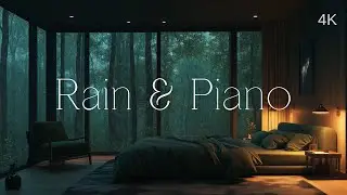 Relaxing Rain Sounds for Sleep with Beautiful Piano Music | Deep Focus, Stress Relief
