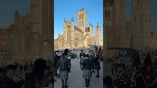 Magic in Ghent ✨🎶 #Ghent #Bagpipes #StreetMusic #HistoricVibes #Shorts #EuropeVibes #MusicLovers