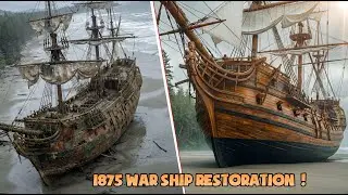 1875 War ship Restoration Complete Rnovation idea   #restoration #renovationideas #transformation
