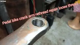 Repair crank arm loose thread