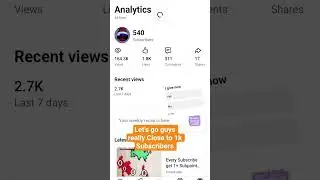 we so close now 1k Subscribers btw I will finally upload Video tomorrow(maybe)