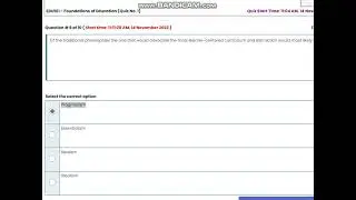 EDU101*QUIZ 1