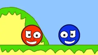 ciekawe twarze, Czerwona i Niebieska Kulka - Red and Blue Balls