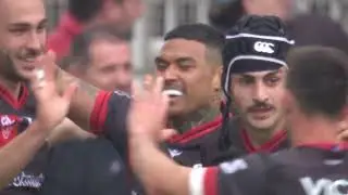 TOP 14 - Essai de Monty IOANE (LOU) - LOU Rugby - Section Paloise