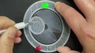 ⚫️⚪️ Two Spirographs! White Metallic Pen vs. Black Gel Pen | Satisfying Contrast Art ASMR
