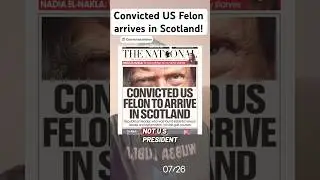 Scotland just called Trump a convicted felon&mdash;not &ldquo;President.&rdquo; Let that sink in.#TrumpFelon #maga