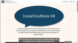 Install EndNote X8