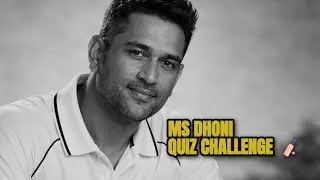 MS Dhoni Quiz Challenge 🏏