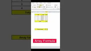 Array Formula 1 (Ctrl + Shift + Enter)