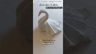 How to Make a Baby Swan Towel | Adorable Towel Folding Tutorial for Beginners 🦢✨