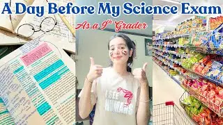One Day Before My Science Exam 😭 | Realistic Study Vlog + Mall Outing ✨ | Productive Yet Funny