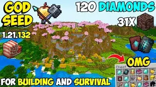 🔥 Ultimate [God Seed] For Minecraft 1.21 Bedrock & PE | Best Seed for Building Bedrock 1.21.132