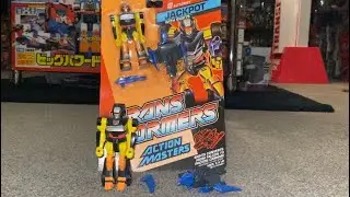 Transformers generation one Jackpot and sights review. G1 action master Mosc box not golden disk