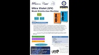 UV N 95 MASK DISINFECTION MACHINE
